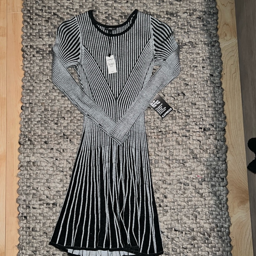Express black and gray Dress